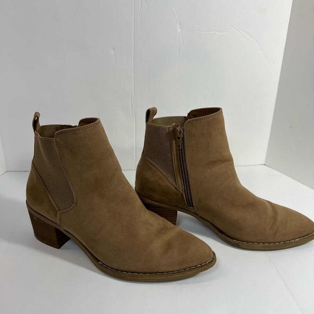 Universal Thread Women's Anya Ankle Boots Memory Foam Insole Tan Size 8 1/2 - Picture 12 of 13